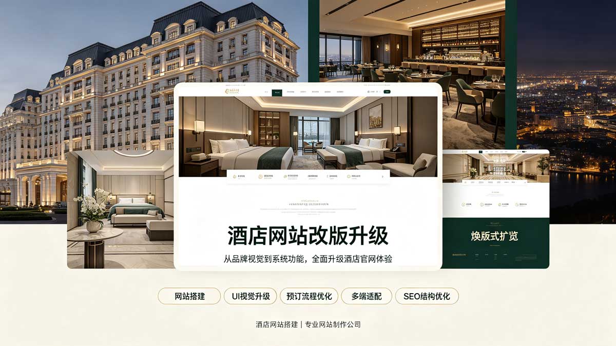 酒店网站改版升级与旧官网止损