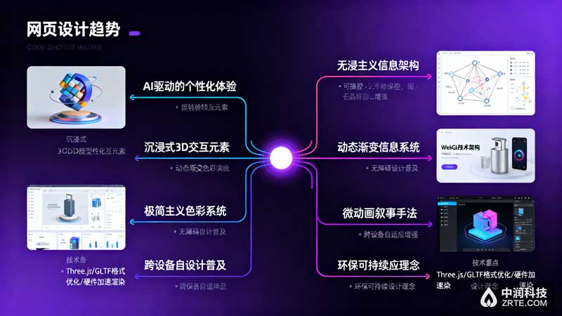 2025公司网页设计趋势图解 - 中润科技整理