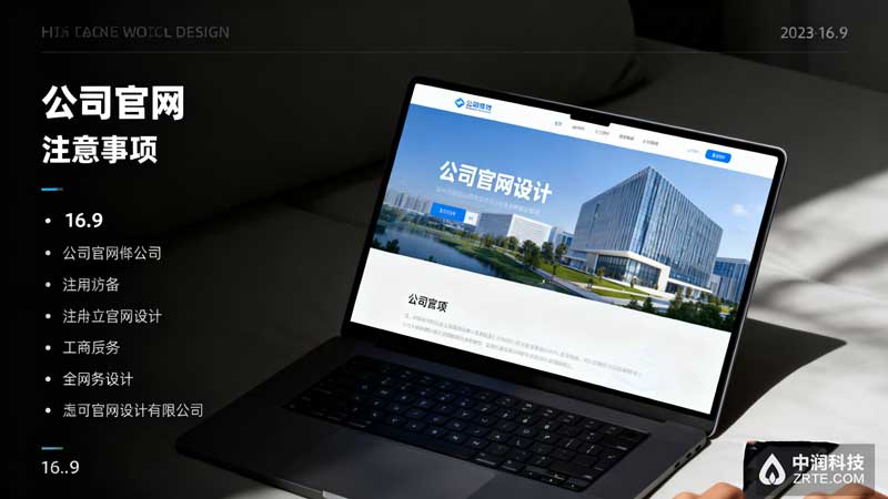 公司官网设计注意事项清单 - 中润科技北京天津企业官网设计案例