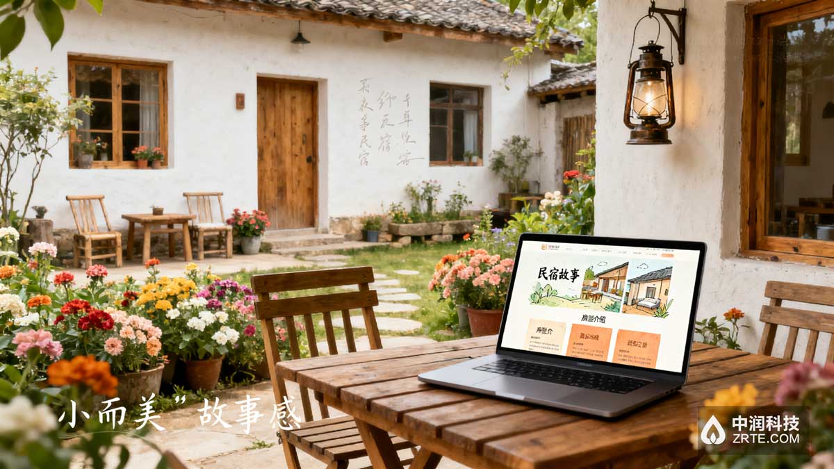 民宿官网设计案例-小而美风格落地展示