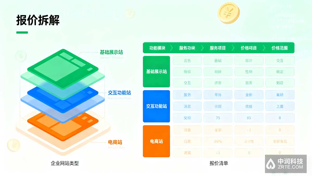 2024企业网站定制报价清单