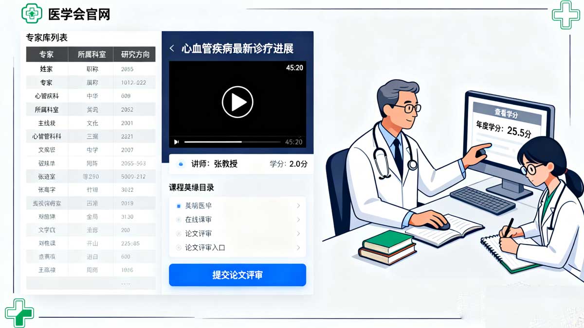 医学会网站功能架构图