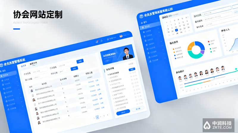 北京天津协会会员管理系统功能展示：全生命周期管理流程 | 中润科技